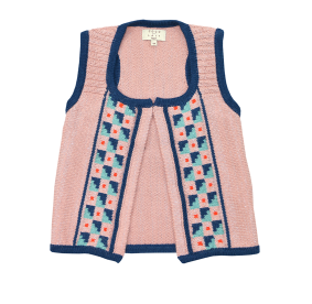 Chaleco tejido escaleras